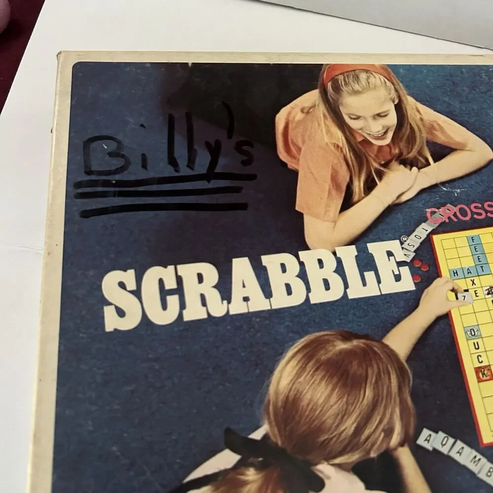 VINTAGE 1968 SCRABBLE FOR JUNIORS BOARD GAME Edition Three Crossword Game